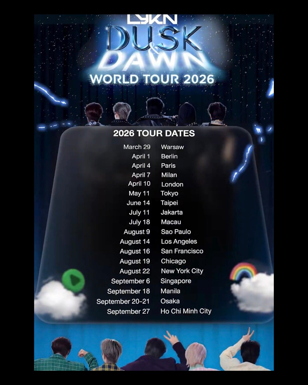 LYKN Dusk & Dawn World Tour Poster 2026